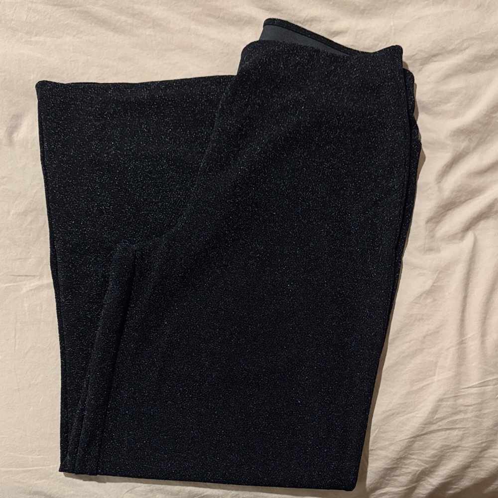 H&M Black Sparkle Boot Cut Pants